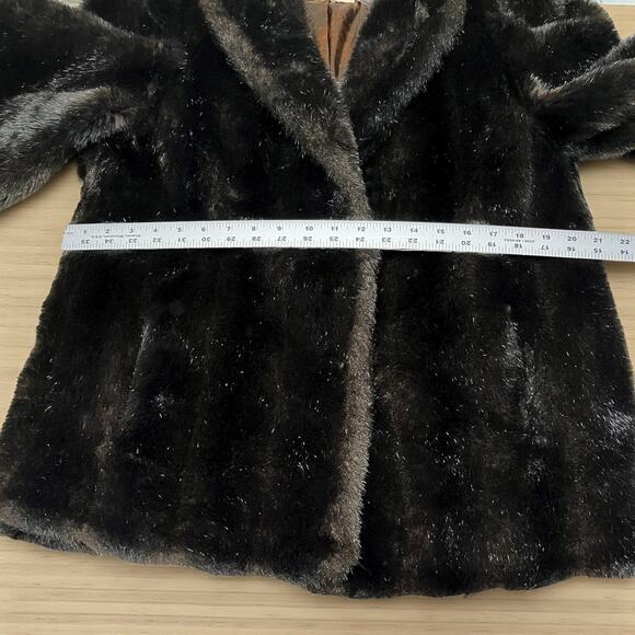 Women's Vintage 1980’s Donnybrook Faux Fur Coat Size 15 - Picture 13 of 16